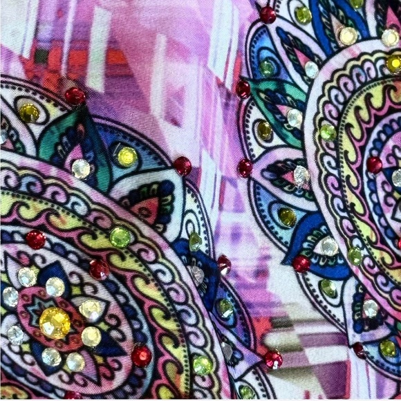 India Boutique Blue and Pink Backless Dress - Picture 6 of 6